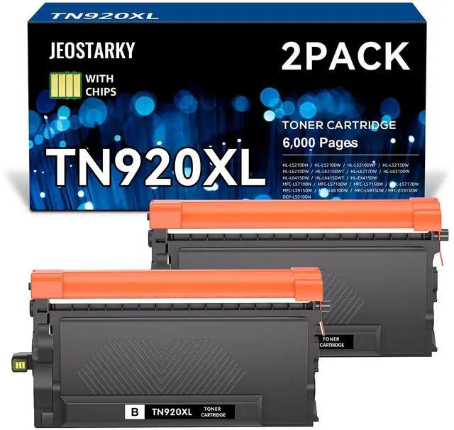 Main image of TN920XL TN920 Toner Compatible for Brother TN-920 XL TN920XL Toner with chip Replacement for HL-L6210DW HL-L6210DWT HL-L5210DN HL-L5210DW HL-L5210DWT HL-L6310DW MFC-L6810DW(2 Black)