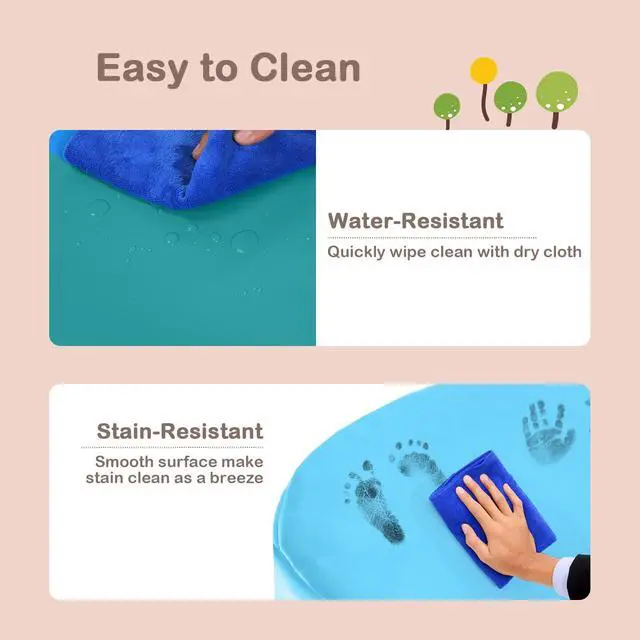 Alt view image 6 of 7 - 6PCS Floor Cushions for Kids, 15 Inch Flexible Alternative Portable Classroom Seating w/Handles, Easy to Clean, 3 Inch Thick Soft Foam Square Comfy Seats for Daycare Preschool(Square, Blue)