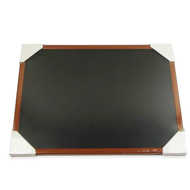 Alt view image 2 of 3 - WoodWell Magnetic Black Chalk Board 24" x 36" (24 Inch x 36 Inch) Wood Framed Blackboard with Reinforced Metal Backing (Dark Tone 24" X 36")