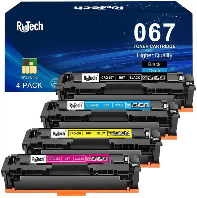 Main image of 067 Toner Cartridge,for Canon 067 067H Black Cyan Yellow Magenta Replacement for imageCLASS MF654Cdw MF656Cdw MF650C MF653Cdw LBP633Cdw LBP632Cdw MF652Cw MF652Cdw Printer,4 Pack with Chip