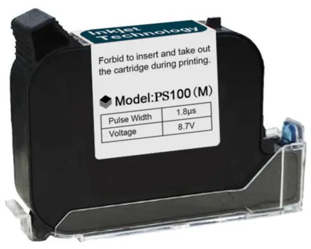 Main image of Original 42ml Black Quick Dry Solvent Ink Cartridge Replacement for 0.5inch/12.7mm Handheld Mini Inkjet Printers PC11 (Black)
