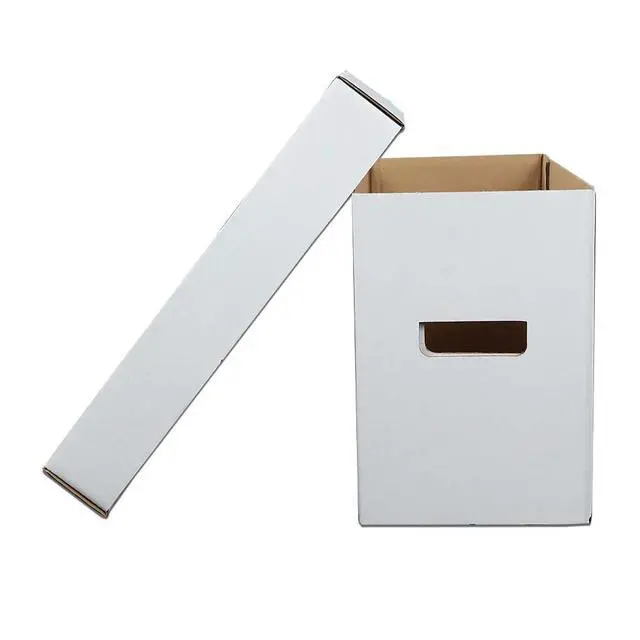 Alt view image 2 of 7 - Comic Books Storage Boxes 10 Boxes With Lids Short Holds 150-175 Stackable Durable Archive White Comic Book Storage