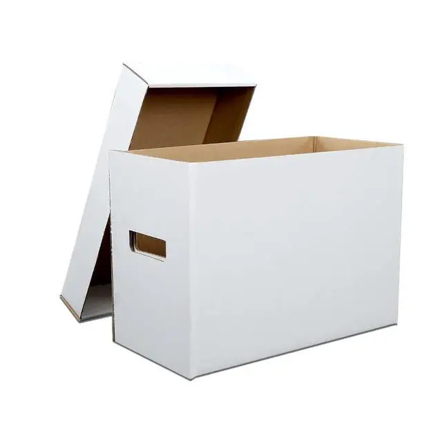Alt view image 5 of 7 - 10 Pcs Comic Books Storage Boxes With Lids Short Holds 150-175 Stackable Durable Archive White Comic Book Storage
