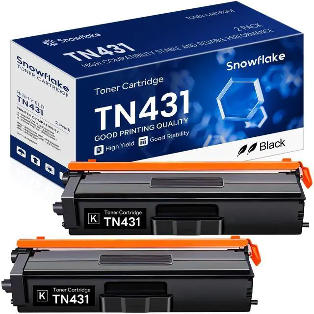 Main image of TN431BK TN-431BK Black Toner Compatible TN431 TN-431 TN 431BK Black Toner Cartridge Replacement for Brother TN431 TN-431 TN431BK MFC-L8900CDW MFC-L8610CDW Toner Cartridge (2-Pack)