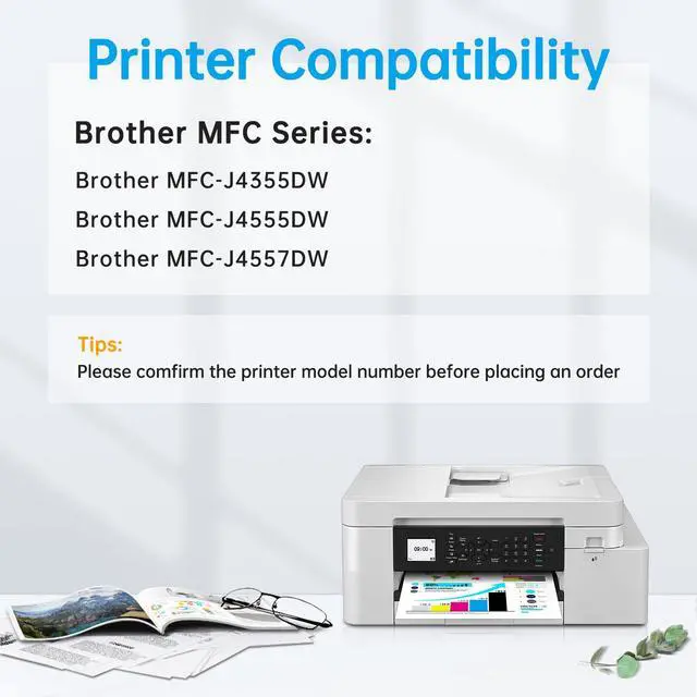 Alt view image 2 of 7 - LC506XL Ink Cartridges for Brother LC506 LC 506 XL Ink 4-Pack | XL High Yield Work for Brother MFC-J4355DW MFC-J4555DW MFC-J4557DW Printer (Black Cyan Magenta Yellow)