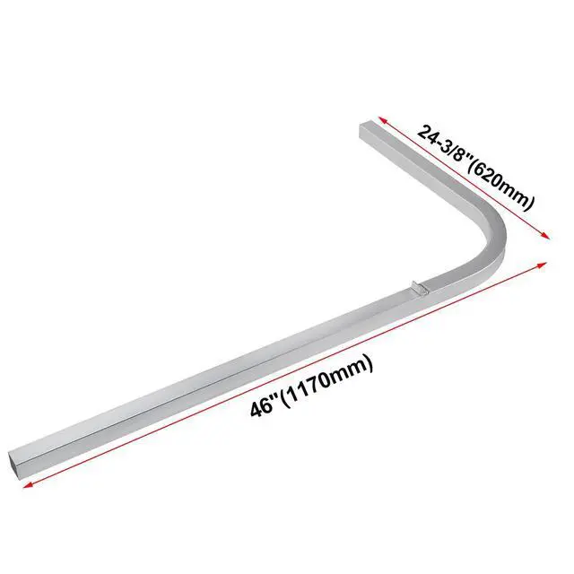 Alt view image 2 of 7 - 46" Boat Trailer Square Guide On Poles Aluminum Rustproof 1 1/2" Tubing Square for Ski Boats, Fishing Boats, Sailboat Trailers