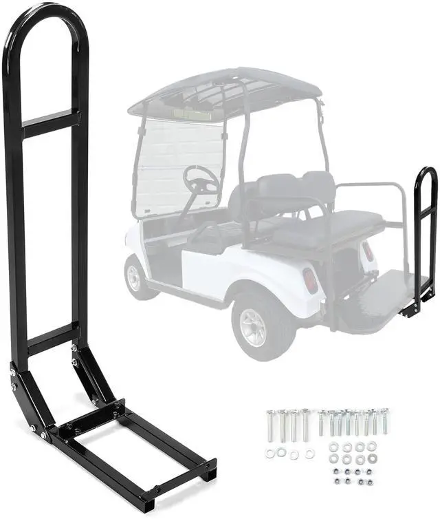 Main image of Rear Safety Grab Bar Compatible with Yamaha Club Car EZGO Golf Cart Heavy Duty Rear Seat Hand Rail Grab Bar Black