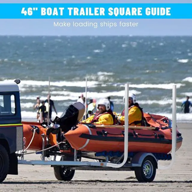 Alt view image 3 of 7 - 46" Boat Trailer Square Guide On Poles Aluminum Rustproof 1 1/2" Tubing Square for Ski Boats, Fishing Boats, Sailboat Trailers