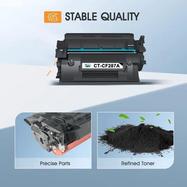 Alt view image 5 of 6 - CF287A 87A Black Toner Cartridge 87X CF287X for HP Printer M506 Pro M501 | Compatible for HP LaserJet Enterprise Pro M501 M506 M501dn M506dn M506n M506x MFP M527f M527dn M527 Series Printer Ink 4-Pack
