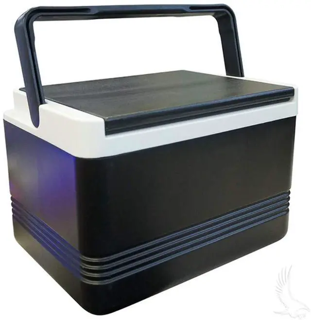 Main image of 12 Quart Golf Cart Cooler for Club Car, EZGO, Yamaha | 12 Can Capacity | Universal Fit for Most Golf Cart Models