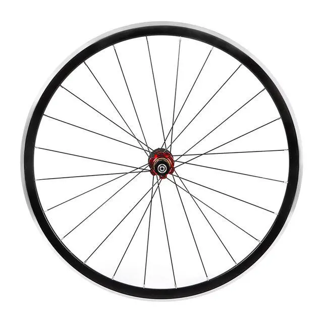 Alt view image 2 of 7 - 700C Road Bike Wheel 7/8/9/10/11 Speed Front & Rear Road Bicycle Wheelset Aluminum Rim C/V Brake