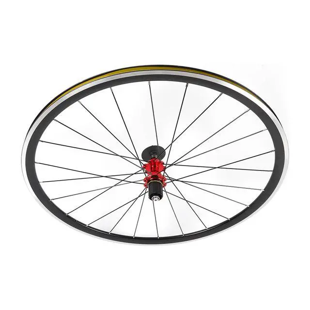 Alt view image 3 of 7 - 700C Road Bike Wheel 7/8/9/10/11 Speed Front & Rear Road Bicycle Wheelset Aluminum Rim C/V Brake