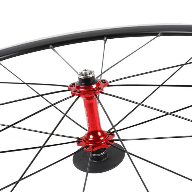 Alt view image 7 of 7 - 700C Road Bike Wheel 7/8/9/10/11 Speed Front & Rear Road Bicycle Wheelset Aluminum Rim C/V Brake