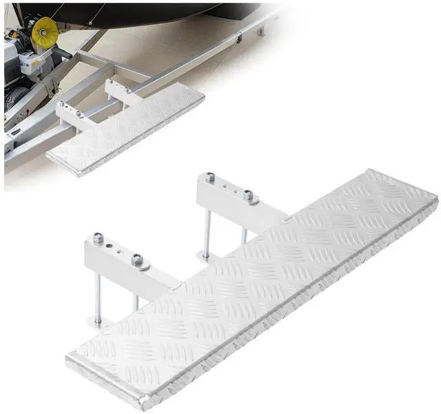 Main image of Boat Trailer Step 6" X 30" Boat Trailer Ladder Aluminium Suitable | for Trailer Frames Up to 3" X 4" Silvery