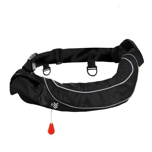 Alt view image 2 of 7 - Inflatable Life Jacket Life Vest Life Ring Belt Pack Waist Bag Automatic
