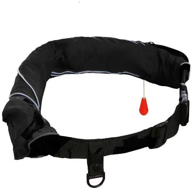 Alt view image 3 of 7 - Inflatable Life Jacket Life Vest Life Ring Belt Pack Waist Bag Automatic