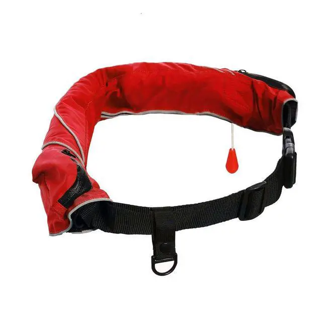 Alt view image 3 of 7 - Inflatable Life Jacket Life Vest Life Ring Belt Pack Waist Bag Automatic