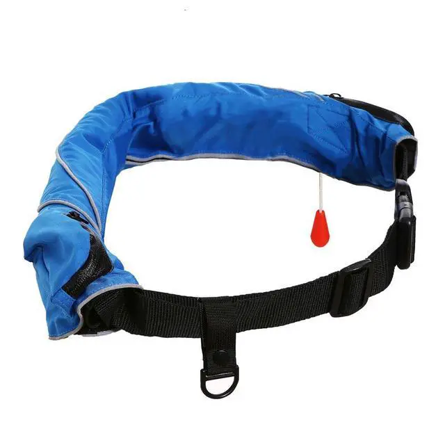 Alt view image 3 of 7 - Inflatable Life Jacket Life Vest Life Ring Belt Pack Waist Bag Automatic