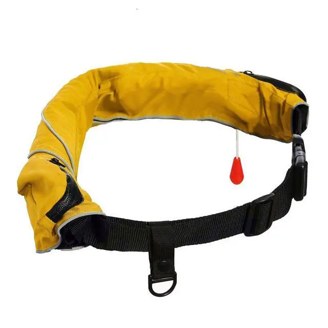 Alt view image 3 of 7 - Inflatable Life Jacket Life Vest Life Ring Belt Pack Waist Bag Automatic