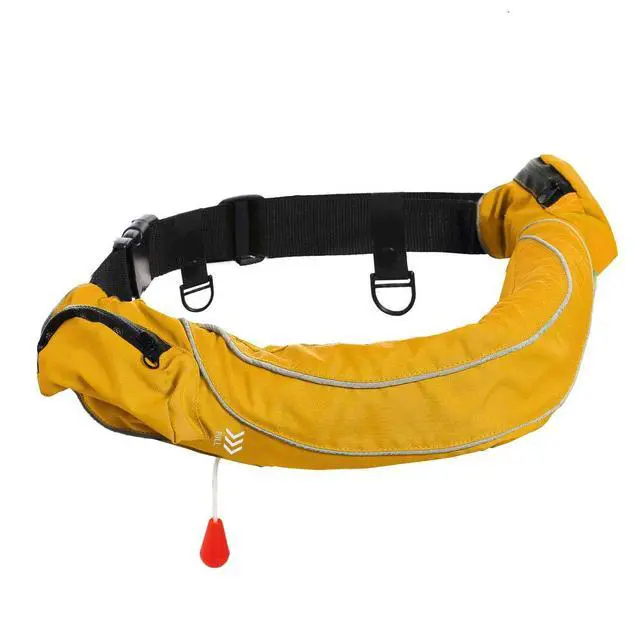 Alt view image 2 of 7 - Inflatable Life Jacket Life Vest Life Ring Belt Pack Waist Bag Automatic