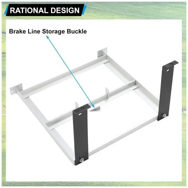 Alt view image 2 of 7 - Golf Cart Battery Tray Compatible with 1994-2013 EZGO TXT/Medalist 36V Electric Golf Cart Aluminum