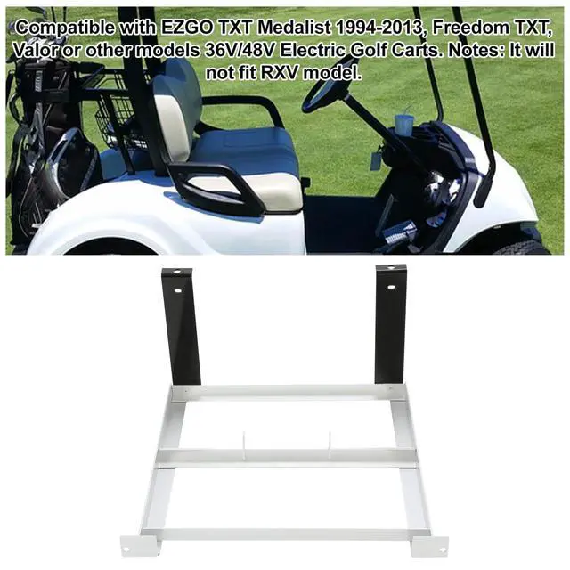 Alt view image 5 of 7 - Golf Cart Battery Tray Compatible with 1994-2013 EZGO TXT/Medalist 36V Electric Golf Cart Aluminum