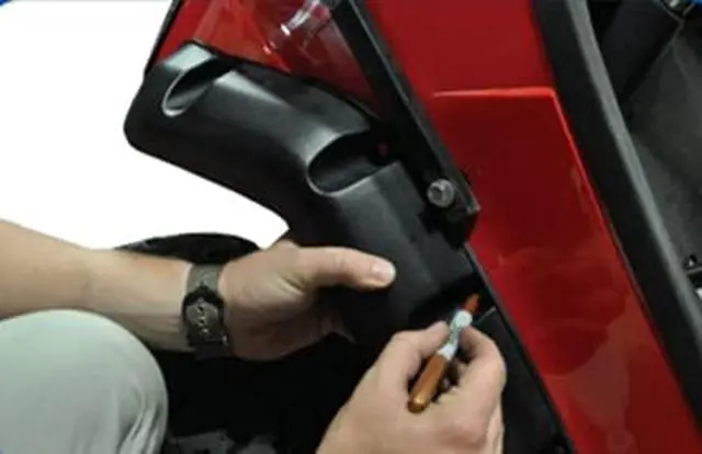 Alt view image 4 of 5 - Huskey 4PCS EZGO TXT Golf Cart Fender Flares With Self-Taping Screws For 1996-2013 Gas/Electric Models, Constructed of Impact-Resistant ABS plastic & Recommended for Lifted GolfCart with Offroad Tires