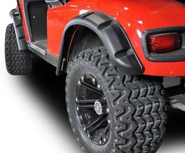 Alt view image 2 of 5 - Huskey 4PCS EZGO TXT Golf Cart Fender Flares With Self-Taping Screws For 1996-2013 Gas/Electric Models, Constructed of Impact-Resistant ABS plastic & Recommended for Lifted GolfCart with Offroad Tires