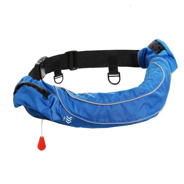 Alt view image 2 of 7 - Inflatable Life Jacket Life Vest Life Ring Belt Pack Waist Bag Automatic