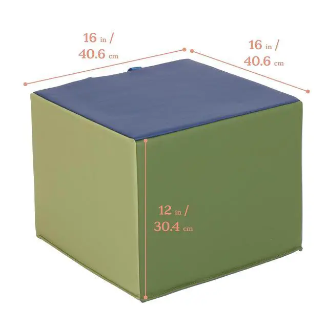 Alt view image 3 of 7 - SoftZone Adult Cozy Cube Seat with Handle, Classroom Furniture, Earthtone