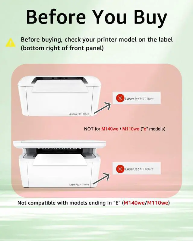 Alt view image 3 of 7 - Compatible 141A W1410A Toner Cartridge for HP M140w M110w | Black 141A toner, 4-pack with chip. For HP Laser Jet MFP M140w & M110w. High page yield