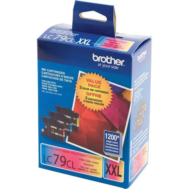 Alt view image 3 of 3 - Printer LC793PKS 3 Pack- 1 Each LC79C, LC79M, LC79Y Ink - Retail Packaging