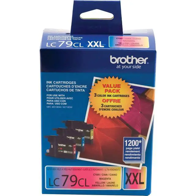 Alt view image 2 of 3 - Printer LC793PKS 3 Pack- 1 Each LC79C, LC79M, LC79Y Ink - Retail Packaging