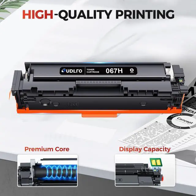Alt view image 4 of 7 - 067H Toner Cartridge Set - High Yield Replacement for Canon 067 067H, for Canon MF654Cdw Toner Cartridges, for Color ImageCLASS MF656Cdw MF654Cdw LBP632Cdw LBP633Cdw MF653Cdw Printer Ink (4-Pack)