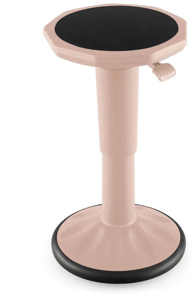 Main image of Wobble Stool, Height Adjustable 16.5-24" Flexible Seating (Pink) | Wobble Chair with 360° Rocking, Non-Slip Base, Convenient Handle, No Assembly, Active Seating for Classroom, Home, Office