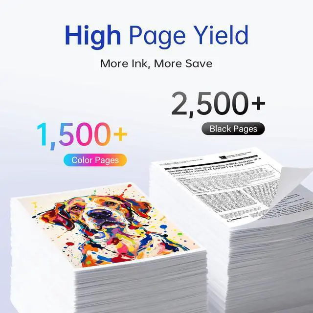 Alt view image 4 of 7 - LC506XL Ink Cartridges High Yield Replacement for Brother LC506 LC506XL LC506XXL LC 506 Ink Cartridges with INKvestment MFC-J4355DW MFC-J4555DW MFC-J4557DW (4 Pack)