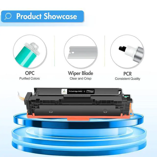 Alt view image 5 of 7 - 045H 045 Toner Cartridges 4-Color Set for Canon 045 045H CRG045 CRG-045 | Compatible for Canon Color ImageCLASS MF634cdw MF632cdw LBP612cdw MF630C LBP610C 634cdw Printer Black Cyan Magenta Yellow