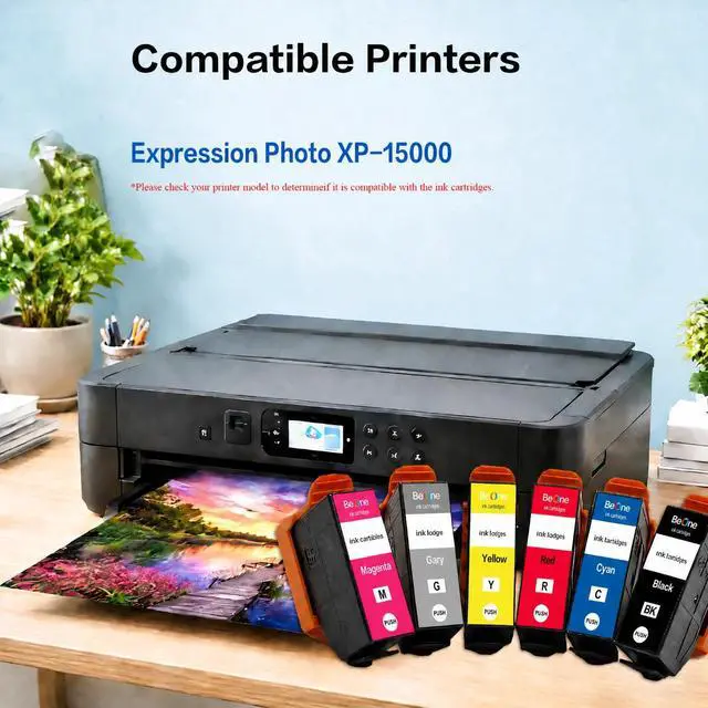 Alt view image 2 of 7 - Remanufactured Replacement for 312XL 314XL Ink Cartridges | Work with Expression Photo XP-15000 XP-8500 XP-8600 Printer, 6 Pack, Latest Upgraded Chip, High yield, reliable print quality
