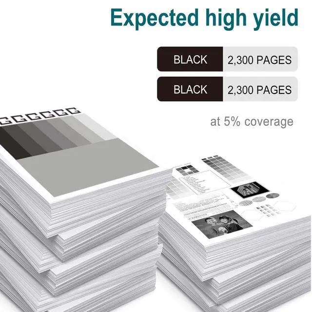 Alt view image 3 of 6 - 410A Black Toner Cartridge 2 Pack MFP M477fnw M477fdw M477fdn M452dn M452nw | Compatible for HP Color Laser Pro M477fnw M477fdw M477fdn M452dn M452nw M452 M477 Toner