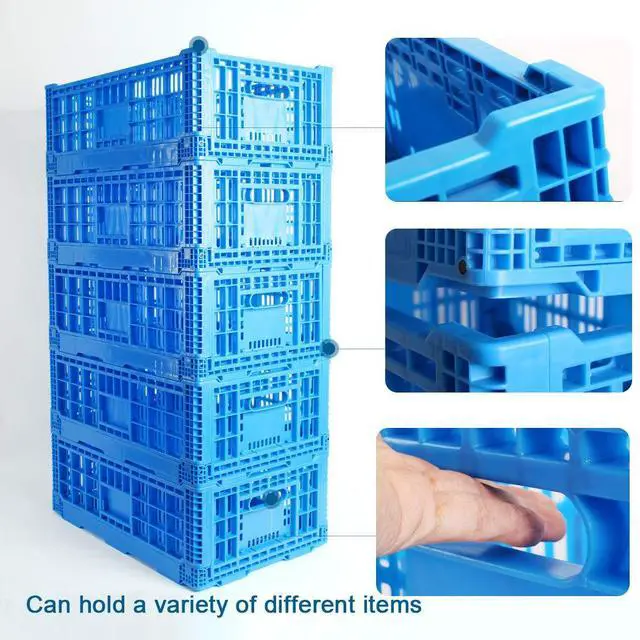 Alt view image 4 of 4 - Collapsible Storage Bin/Containe43 Liter Transfer box,crate Transit storage of various items (23.6" L x 15.7" W x 7.1" H-two)