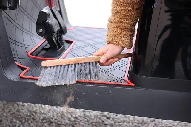 Alt view image 4 of 7 - Black Rubber Golf Cart Floor Mat Compatitble with I-CON i20, i40 & Advanced EV Gen. 1