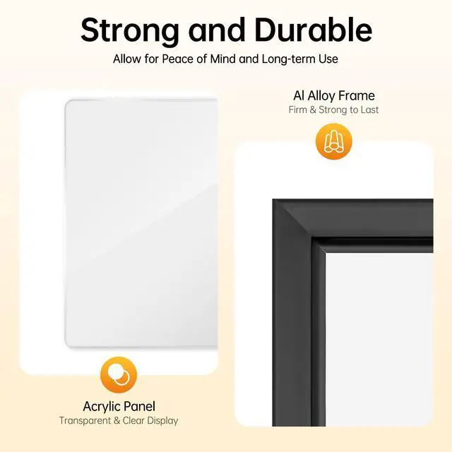 Alt view image 6 of 7 - LED Movie Poster Frame 18 x 24, Wall Mounted Poster Frame LED Light Box Backlit Movie Lightbox Theater Advertising Display Cinema Snap Light Box for Film Exhibitions, Advertisements, Sign
