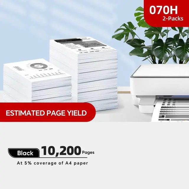 Alt view image 5 of 6 - 070H 070 high Yield Toner Cartridge Compatible Replacement for Canon 070H 070 CRG-070 Toner Cartridge with Canon imageCLASS MF465dw MF462dw LBP247dw LBP246dw Printer Ink | 20400 Page (2-Pack)