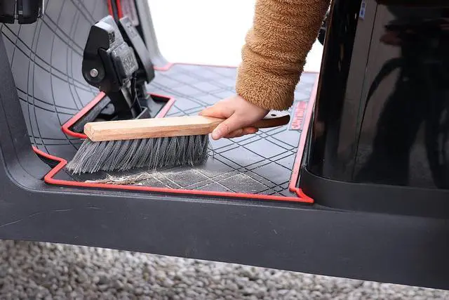 Alt view image 5 of 7 - Black Rubber Golf Cart Floor Mat Compatitble with I-CON i20, i40 & Advanced EV Gen. 1