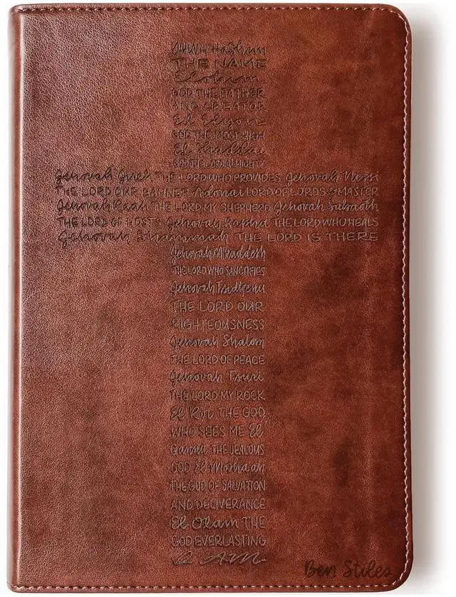 Main image of ESV Student Study Bible | Personalized with Name | Custom Design is Hand Lettered and Laser Engraved | Gift for Birthday, Baptism, Graduation, Wedding