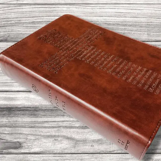 Alt view image 3 of 7 - ESV Student Study Bible | Personalized with Name | Custom Design is Hand Lettered and Laser Engraved | Gift for Birthday, Baptism, Graduation, Wedding