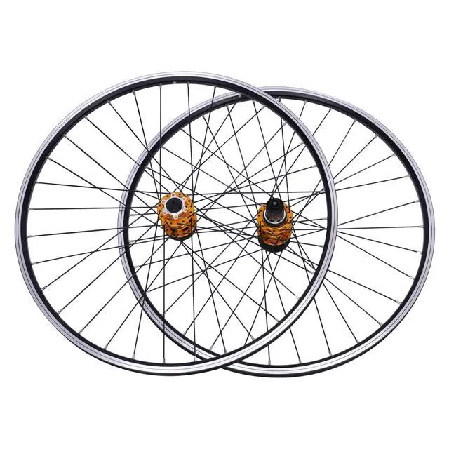 Alt view image 3 of 7 - 69.85cm/27.5Inch Mountain Bike Wheelset, Aluminum Alloy Rim Disc Brake Hub Mountain Bike Wheelset,Quick Release Front Rear Wheels Black Bike Wheelset Fit Cassette Bicycle Wheelset