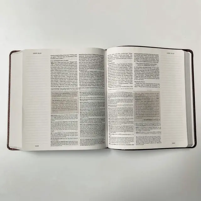 Alt view image 7 of 7 - Personalized ESV Journaling Study Bible | Customize with Hand Lettered Name on Cover | Design is Hand Drawn and Laser Engraved | Gift for Birthday, Graduation, Baptism, Anniversary, Wedding