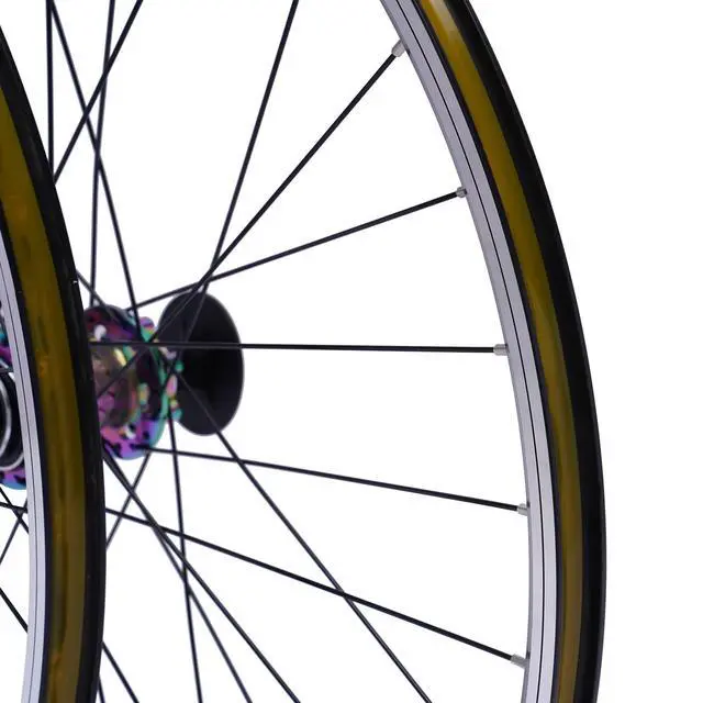 Alt view image 5 of 7 - 69.85cm/27.5Inch Mountain Bike Wheelset, Aluminum Alloy Rim Disc Brake Hub Mountain Bike Wheelset,Quick Release Front Rear Wheels Black Bike Wheelset Fit Cassette Bicycle Wheelset