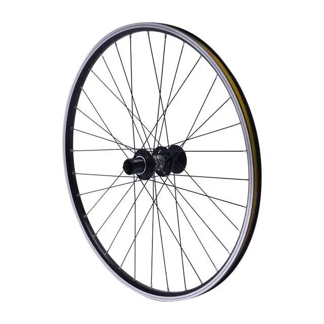 Alt view image 4 of 7 - 69.85cm/27.5Inch Mountain Bike Wheelset, Aluminum Alloy Rim Disc Brake Hub Mountain Bike Wheelset,Quick Release Front Rear Wheels Black Bike Wheelset Fit Cassette Bicycle Wheelset